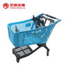 Supermarket Shopping Trolley Plastic Shopping Cart - Gambar 2