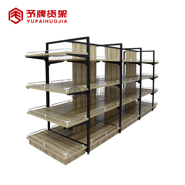 Supermarket wooden shelves for sale