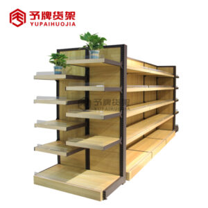 Supermarket wooden shelves for sale